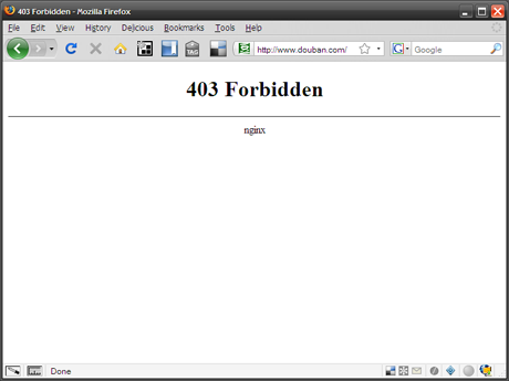 豆瓣 403 Forbidden